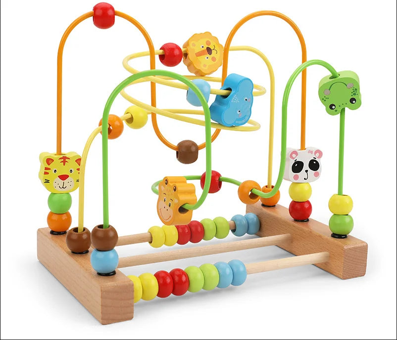 Wooden Bead Maze — Montessori Activity Toy