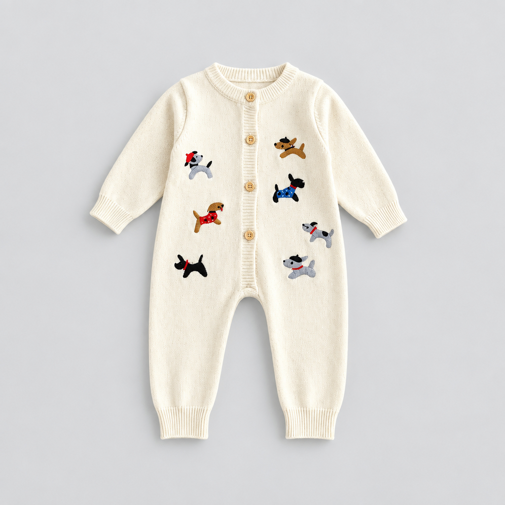 Dog Knit Romper — Autumn Style