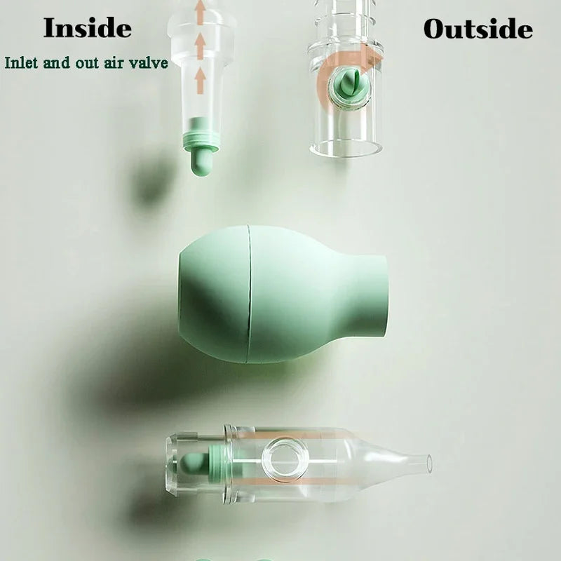 Soft Silicone Baby Nasal Aspirator — Anti-Backflow Nose Cleaner