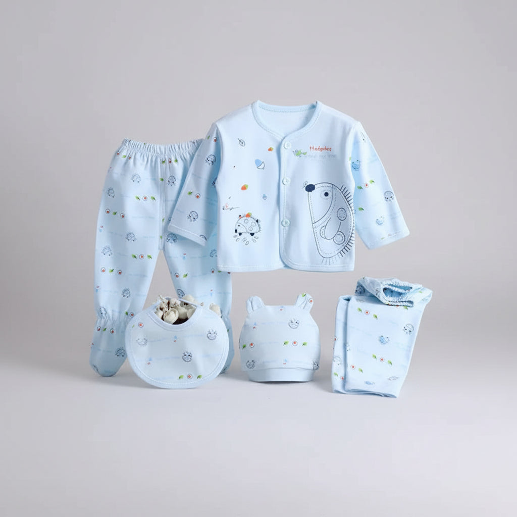 Newborn Cotton Set — 5-Piece Animal