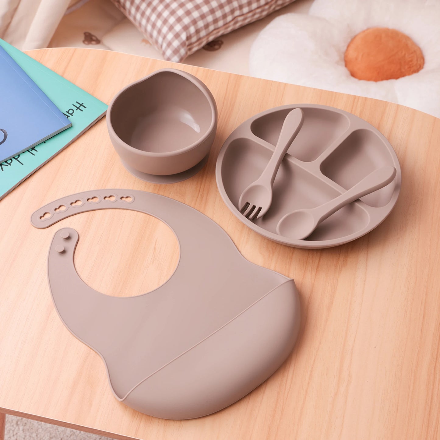 Silicone Baby Feeding Set — 5-Piece