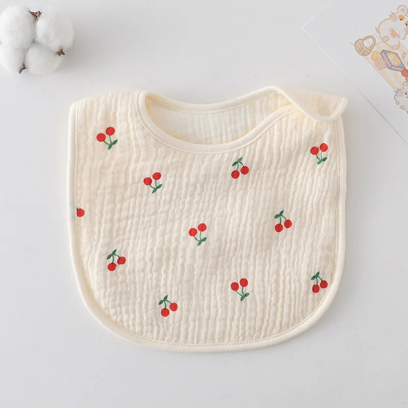 6-Layer Cotton Gauze Baby Bib — U-Shaped