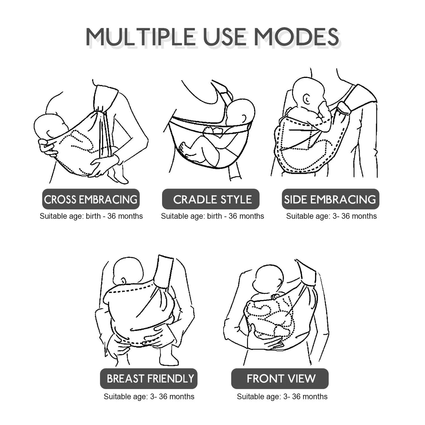 Baby Hip Carrier — Adjustable Waist Seat