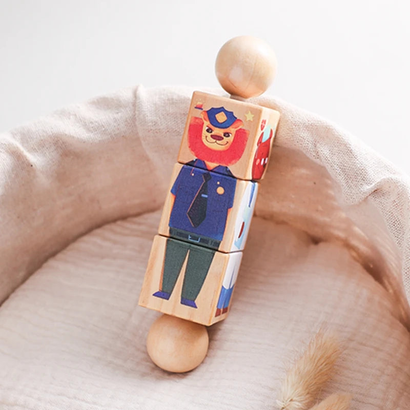 Montessori Puzzle Rattle – Wooden Toy