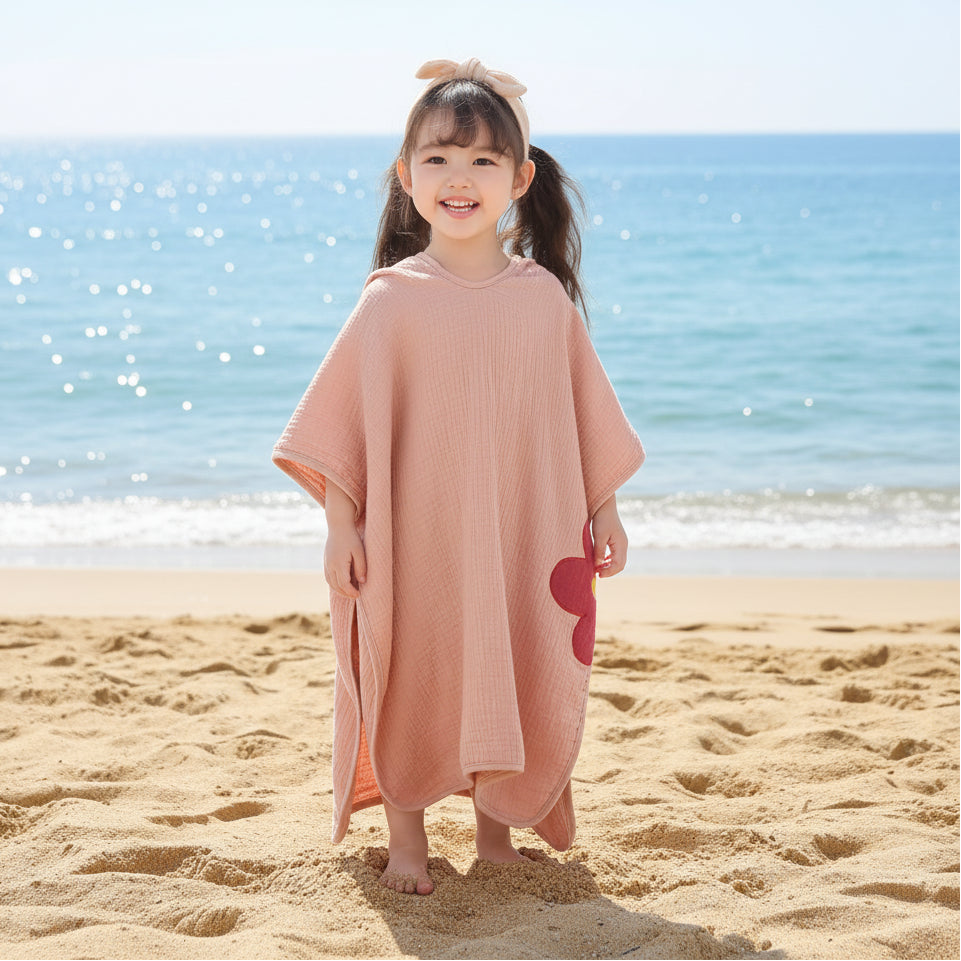 Muslin Beach Poncho - Hooded Towel