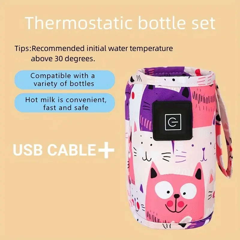 USB Bottle Warmer — Portable Insulated Travel Bag