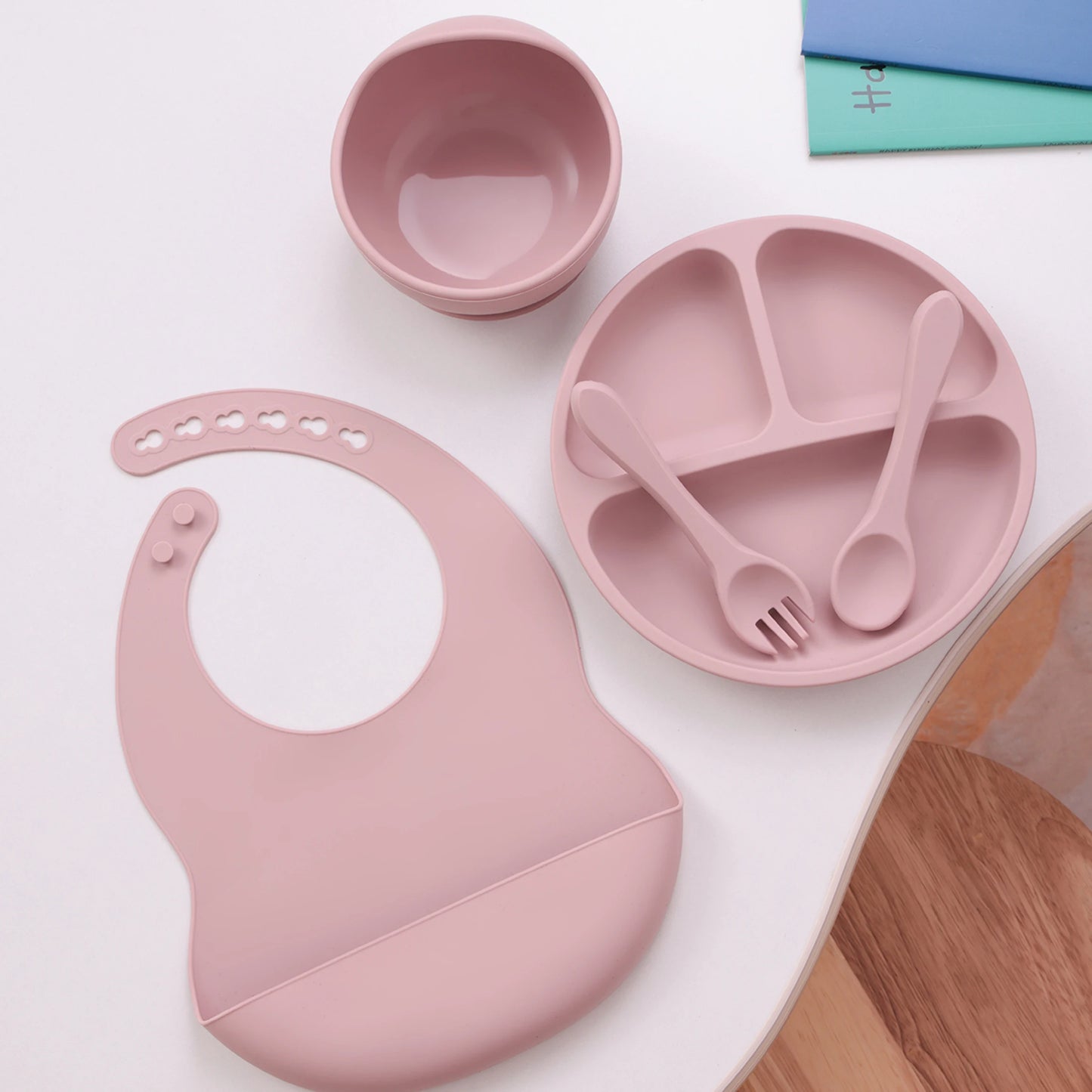 Silicone Baby Feeding Set — 5-Piece