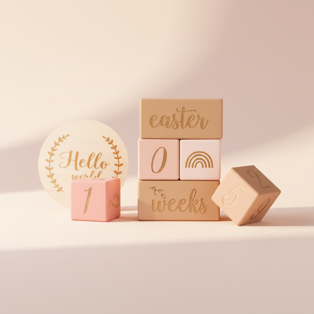 Baby Milestone Blokken - Pastel Premium