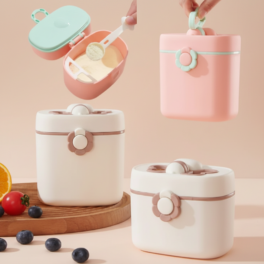 Baby Milk Powder Containers neutrale achtergrond