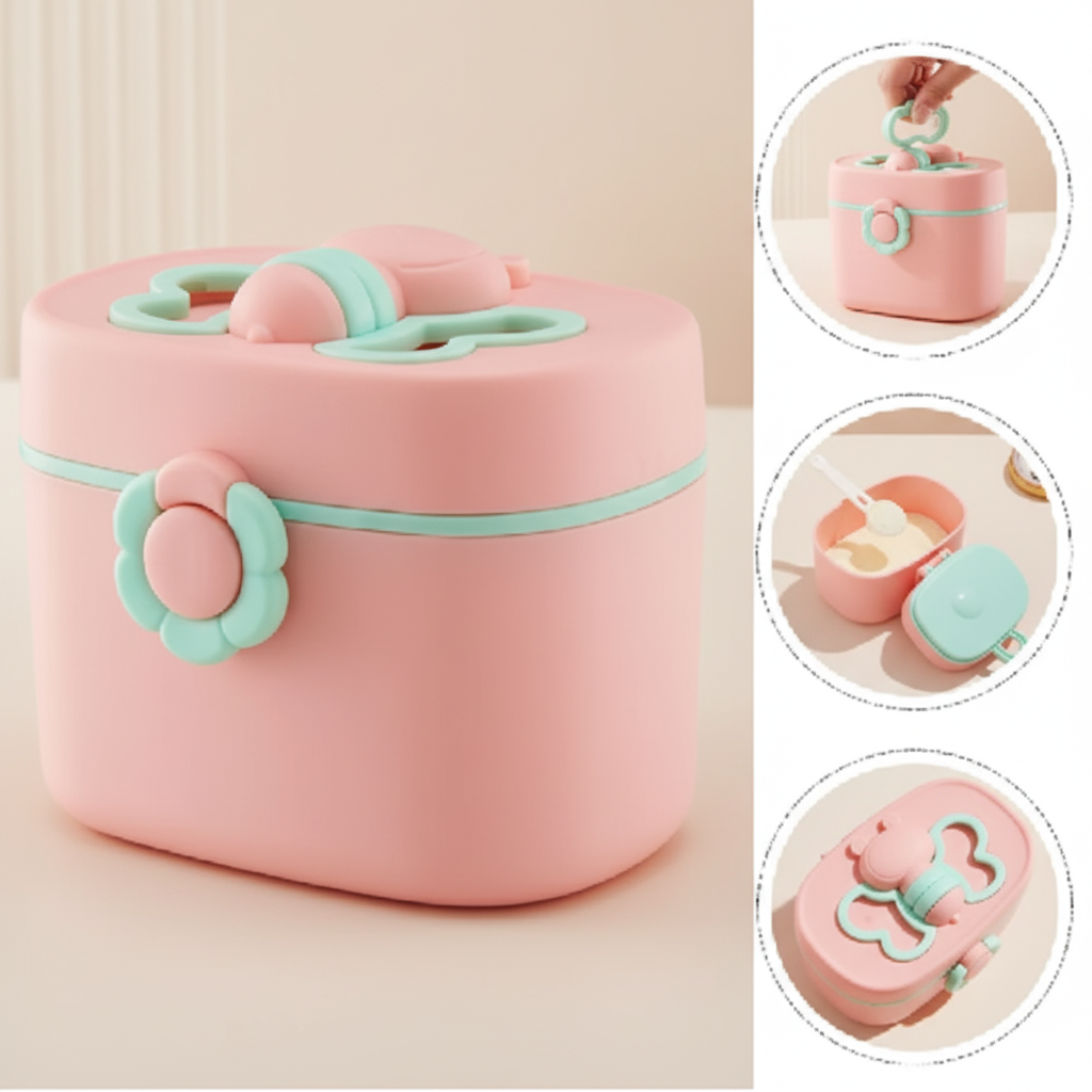 Baby Milk Powder Dispenser neutrale achtergrond