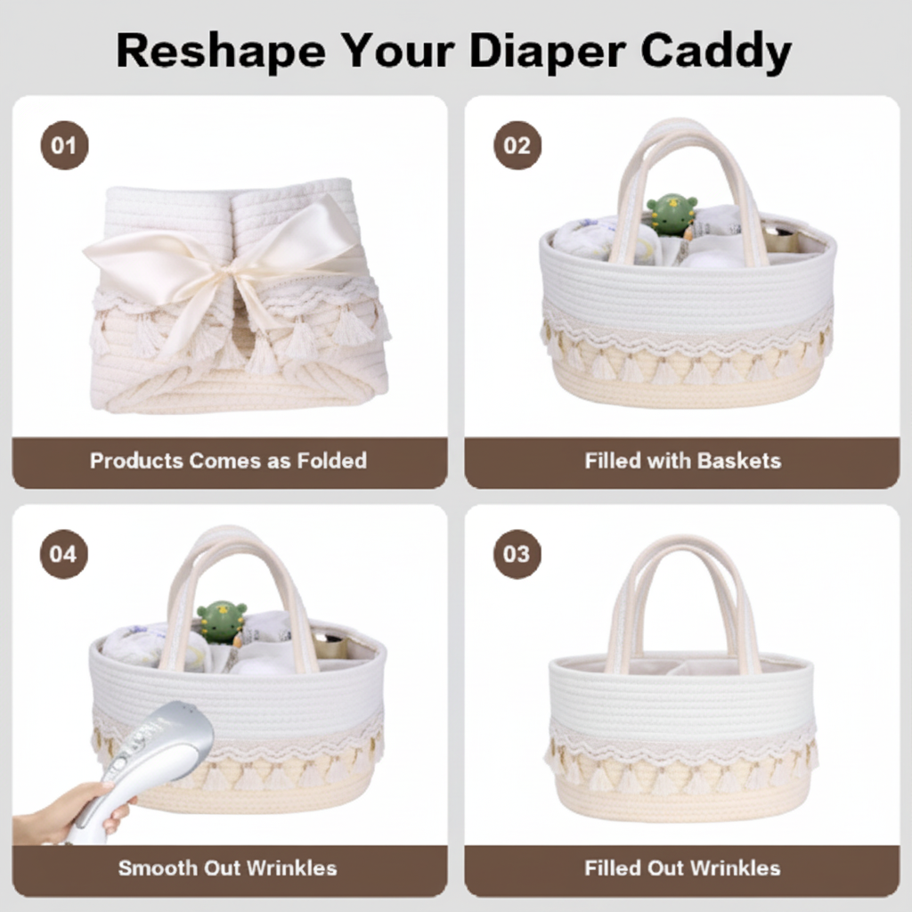 Verbeterde instructie-afbeelding diaper caddy